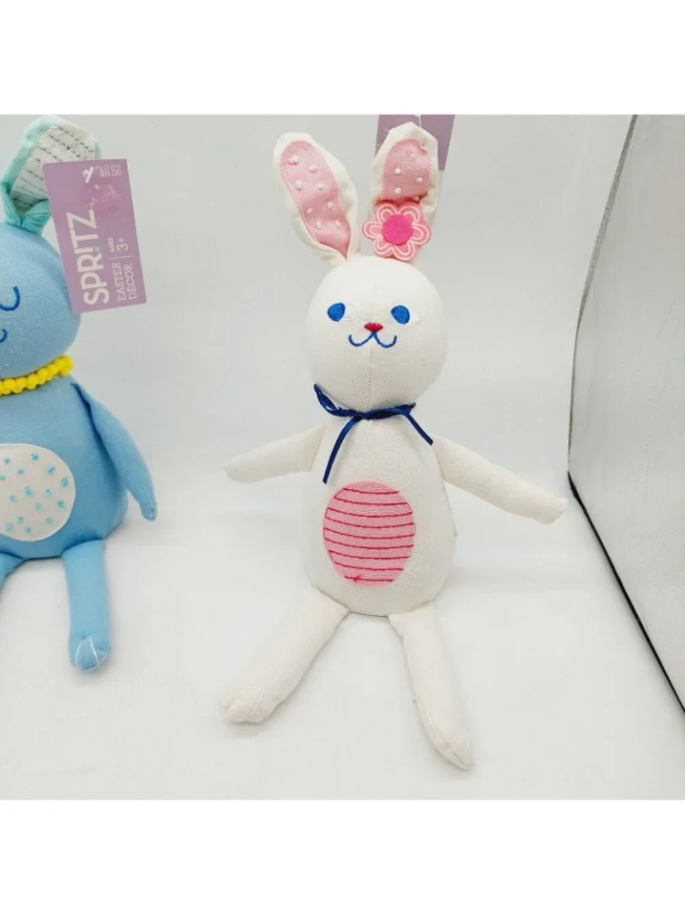 Target Spritz Easter Bunny Rabbits Shelf Sitters Stuffed Animal Plush Set Of 2